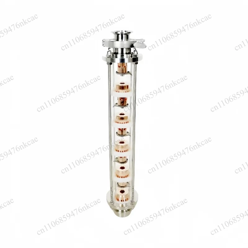 OD64mm 2 Inch Distillation Column, 6/7 Layers Copper Bubble Plate with Tri-Clamp Sight Glass