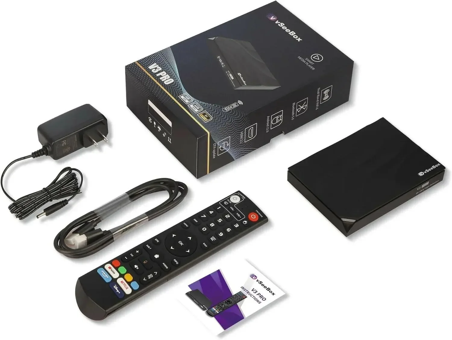 

Best Promo Offer - Buy 2 Get 1 Free For Original VSeeBox V3 Pro 8k HDMI Andriod 11 Smart Box with Voice Control, 4GB DDR3, 64GB