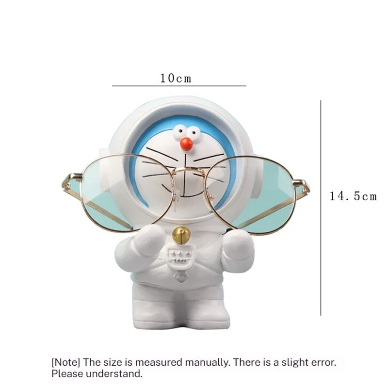 Creativo Doraemon Macchina Gatto Astronauta Porta occhiali Negozio di occhiali Espositore Ornamenti Anime Periferico Giocattolo per bambini Regalo