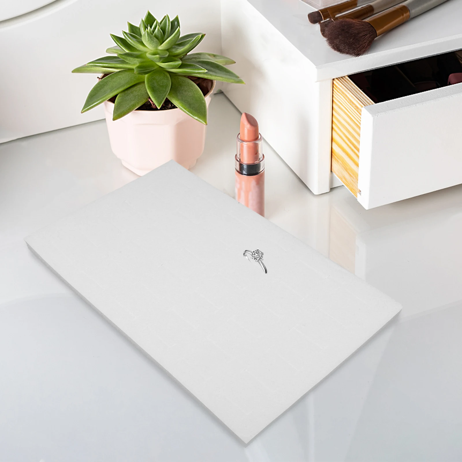 

5Pcs Ring Earring Jewelry Insert Sponge Organizer Pad Display Tray Box Liner Storage Tray Showcase Photography