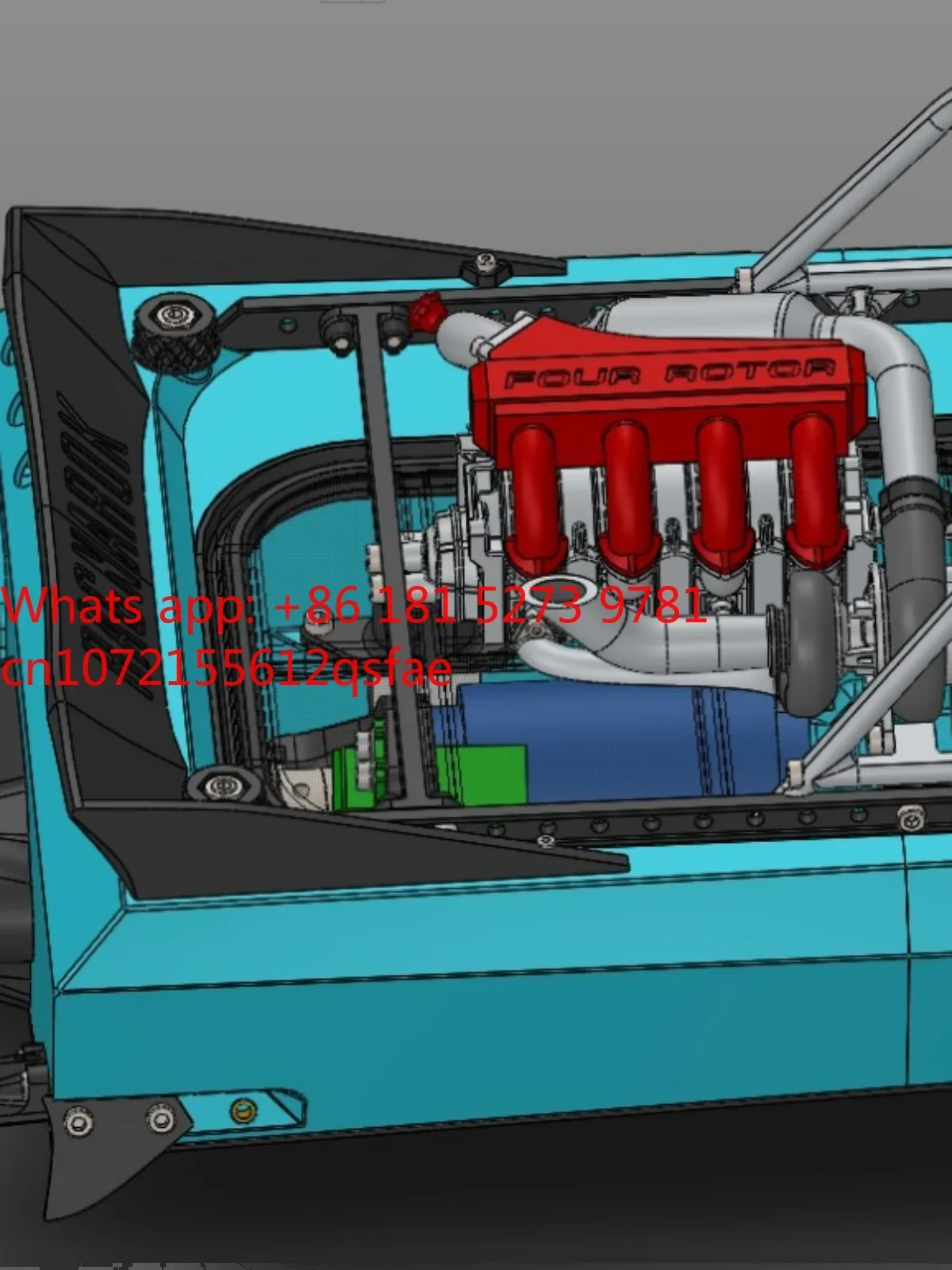 【55cm】3D Printing Jet Boat Ragnarok Compatible with M-JET-35 Spray Pump V9.1 Version