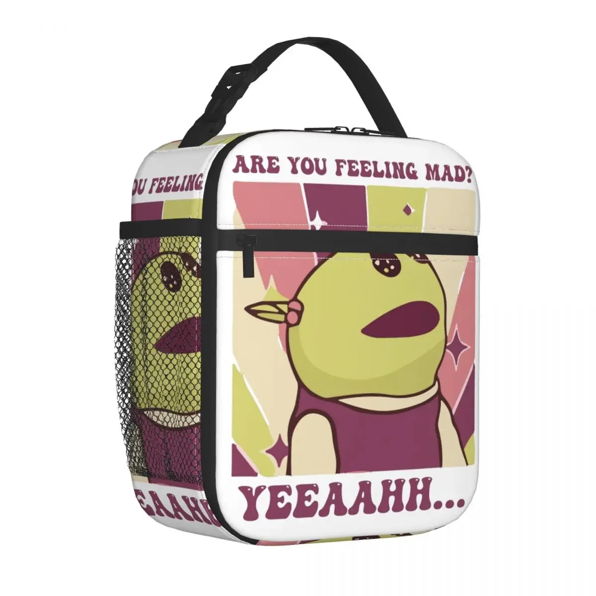 Are You Feeling Mad Nanalan Mona Insulated Lunch Bags Food Container Bags Portable Cooler Thermal Lunch Boxes For Travel