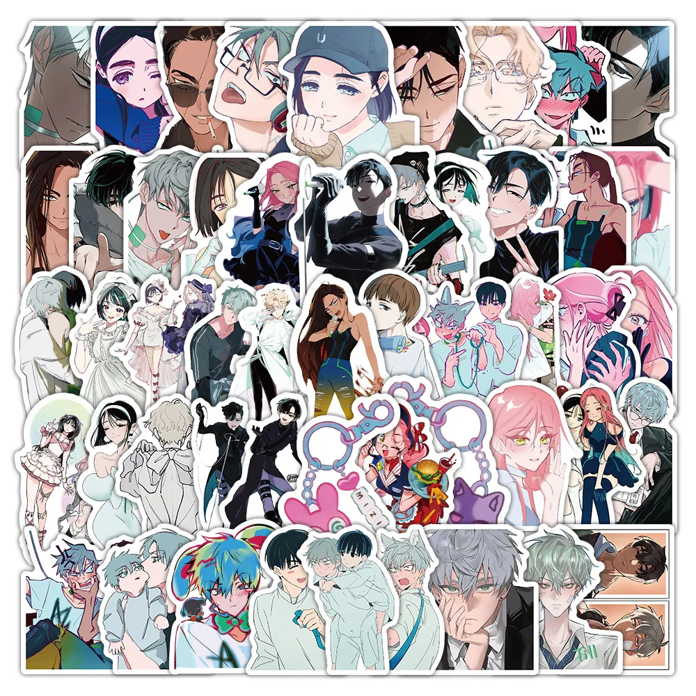 

10/30/50Pcs New Two-dimensional ALIEN STAGE Cartoon Character Decorative Stickers DIY Guitar Skateboard Waterproof Stickers