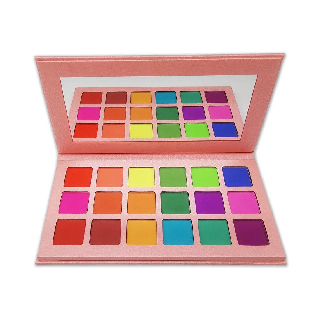 15 Farben vegane Puder-Lidschatten-Palette Private Label Rosa Lidschatten-Palette Glitzer-Make-up Großhandel individuelles Logo