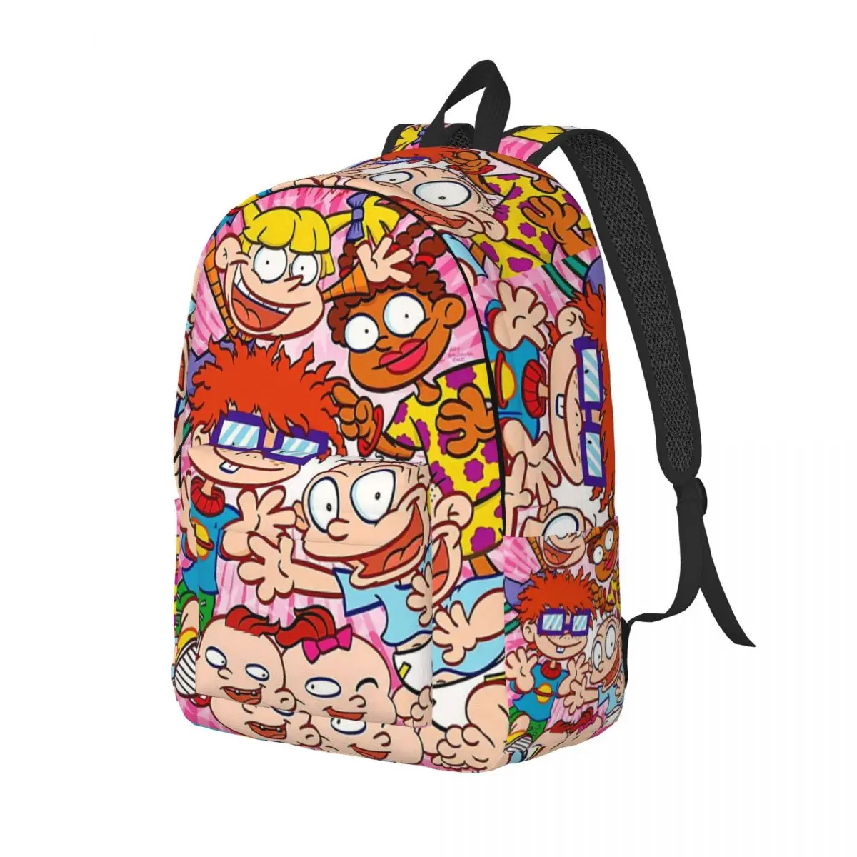 Rugratsed Chuckie Finster Anime Cool Backpack Outdoor High School Hiking Travel Daypack for Men Women College Shoulder Bag