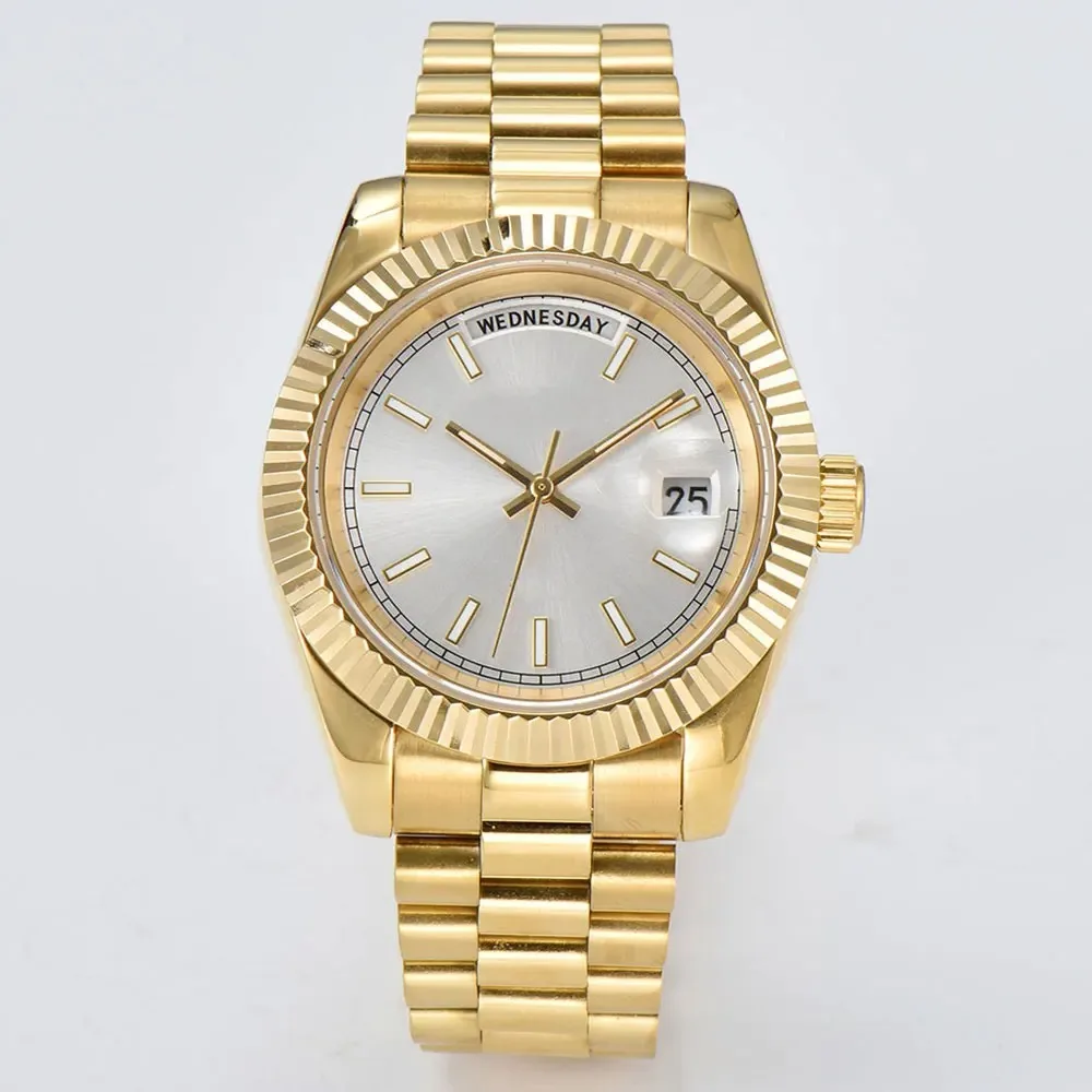 39mm automatic mechanical watch men's business high-end luxury waterproof watch luminous calendar display watch