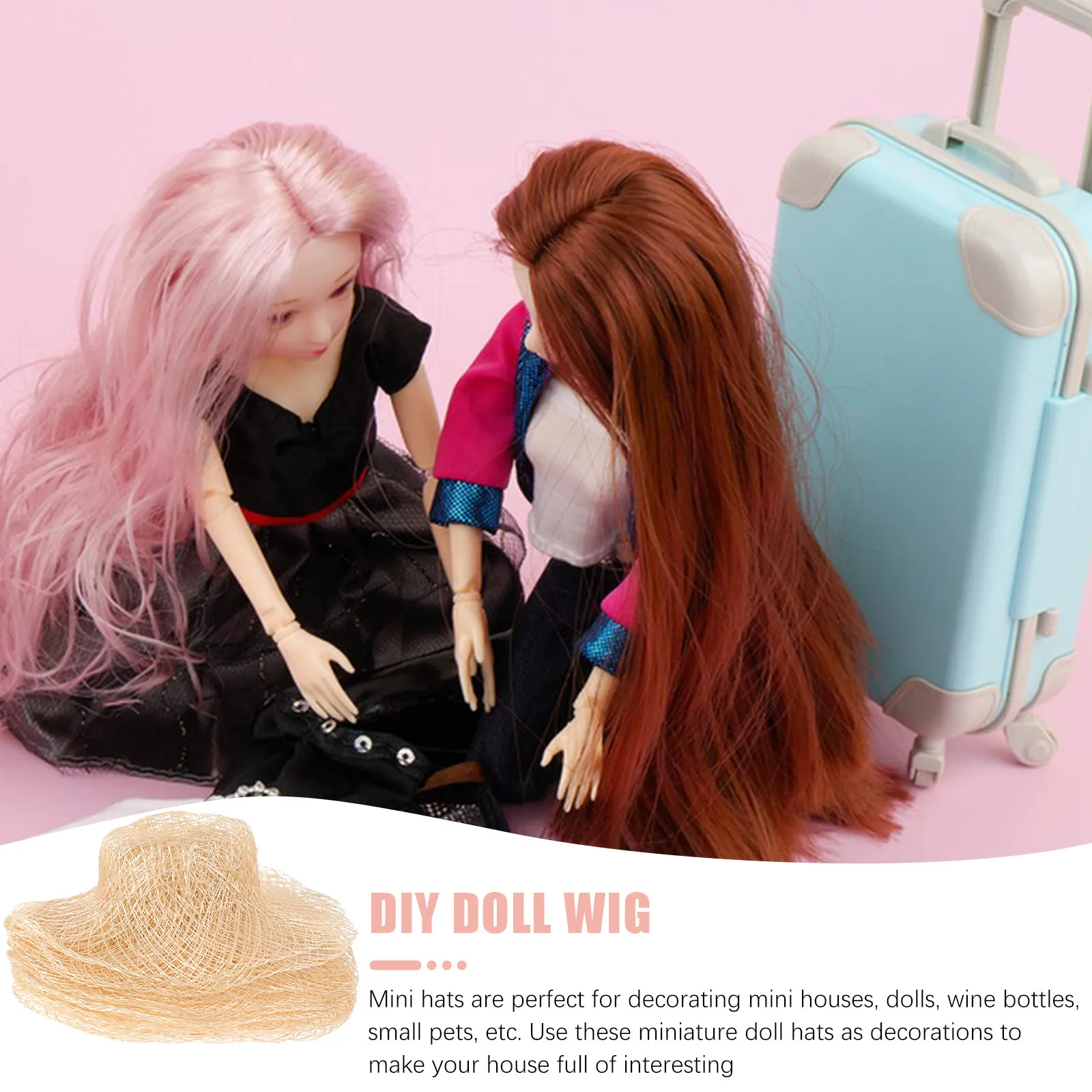 

12 миниатюрных соломенных шляпок ручной работы, легкие, для декора кукольных домиков, винных бутылок, домашних животных, DIY-проектов, украшения для шляп