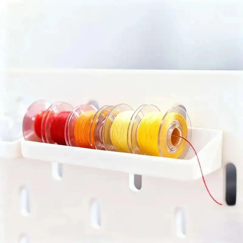 Pegboard Thread Spool Organizer Rack Sewing Bobbin Wall Storage Holder Fit Skadis Pegboard Panel