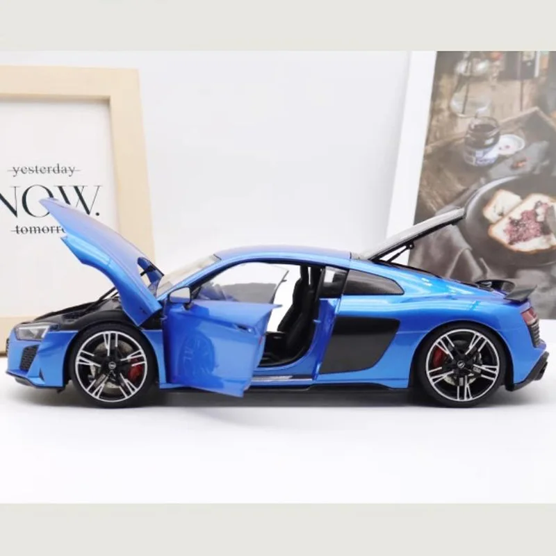 1:18 R8 Coupe Sports Car Simulation Alloy Full-open Car Model Show Display Collection Gift Toy Souvenir Ornament Decoration