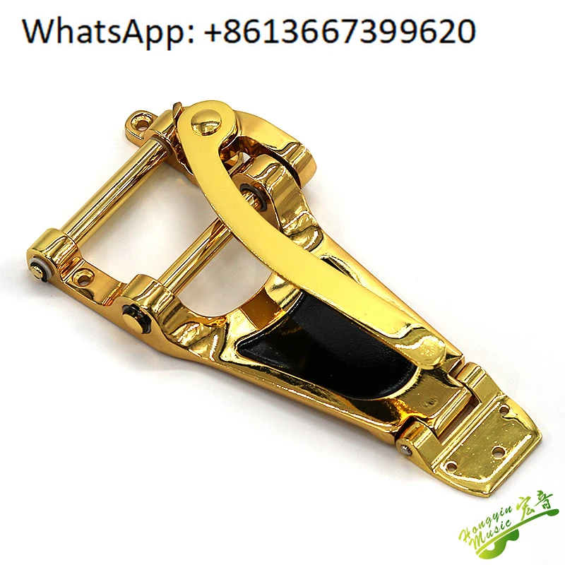 Jazz LP Electric Guitar Bridge Tremolo System Wings Rod Bowstring Semi-Hollow Jazz Hollow Gold Metal