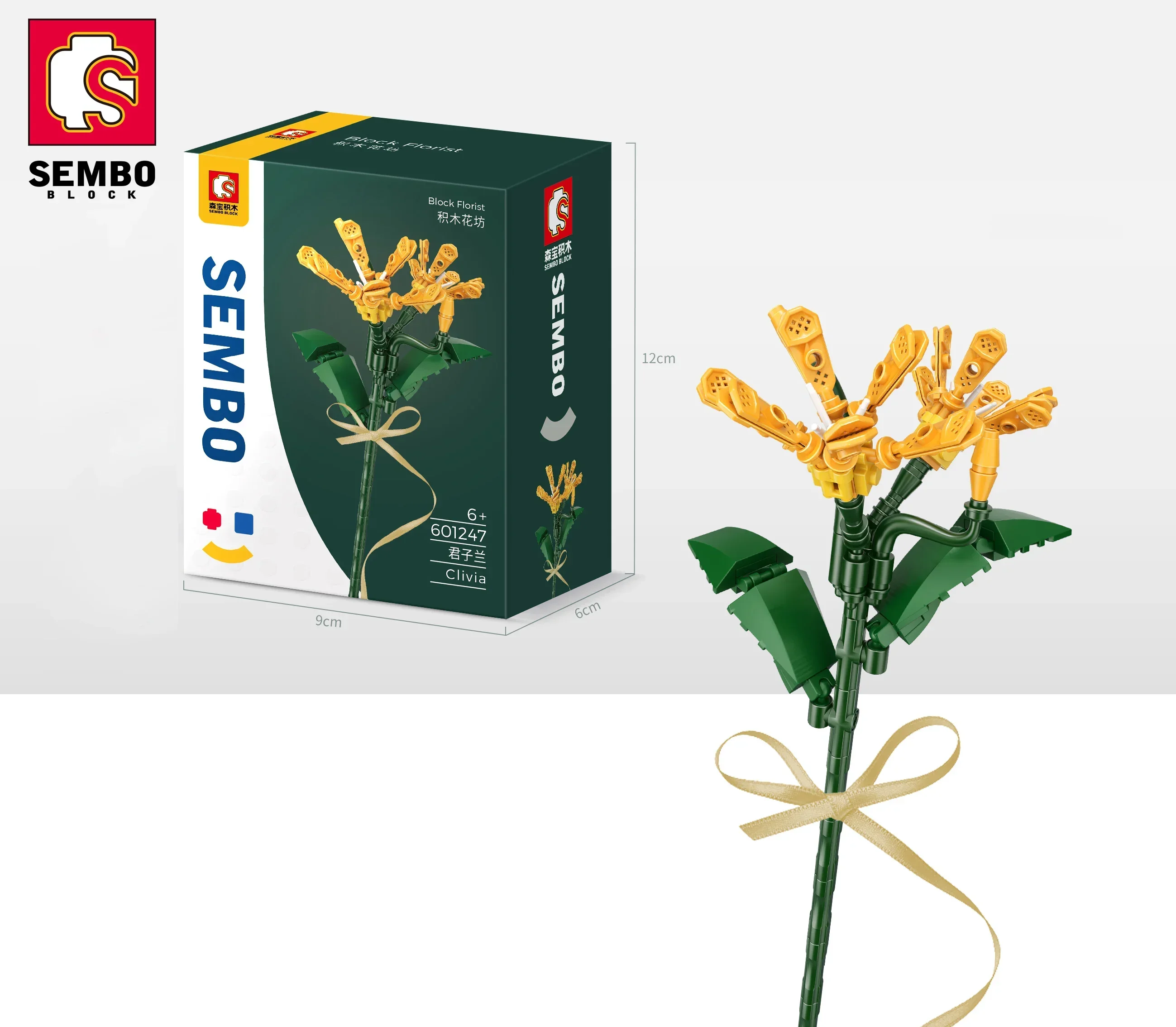 ช่อดอกไม้ดอกไม้ Carnation บล็อกตัวต่อดอกทานตะวันดอกแดฟโฟดิลแบบอิฐประดับตกแต่งตั้งโต๊ะของเล่นแบบทำมือสำหรับเด็กของขวัญวันเกิด