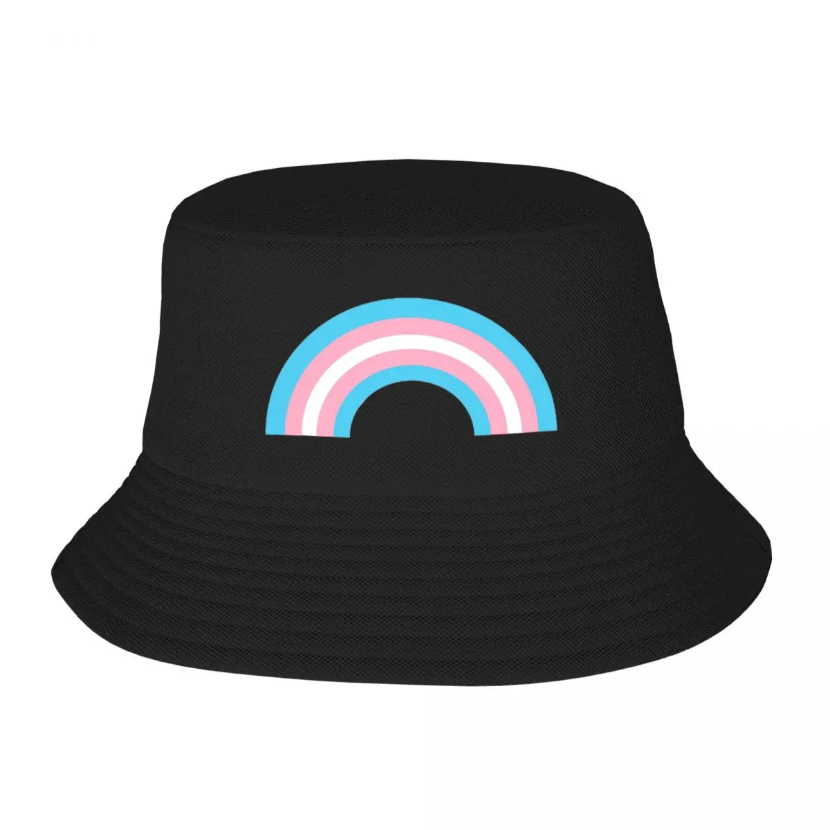 Transgender Rainbow Flag Bucket Hat Panama For Kids Bob Hats Outdoor Fisherman Hats Summer Beach Fishing Unisex Caps