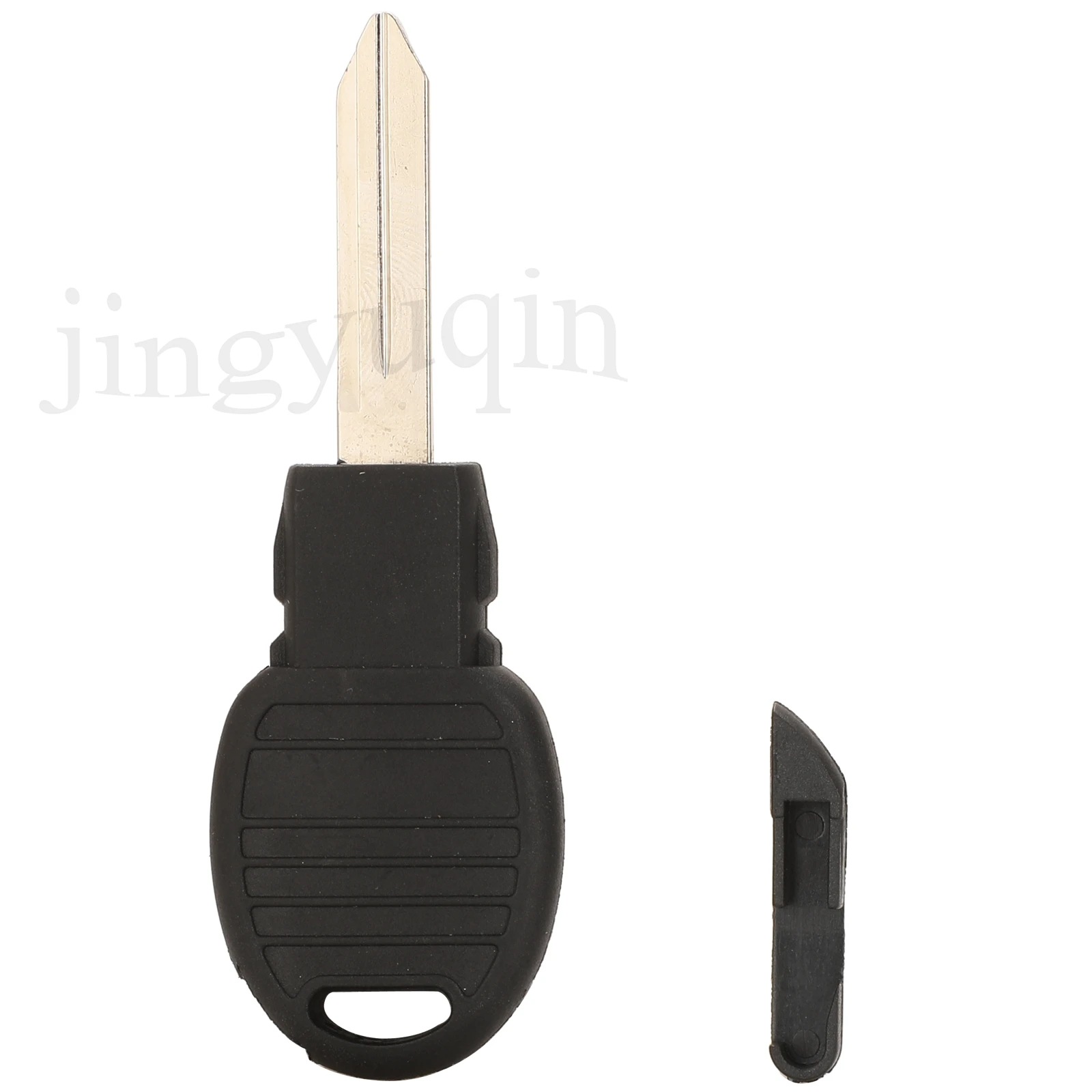 

jingyuqin Remote Key Shell For Chrysler Jeep Dodge Car Key Case Cover Transponder Chip With Uncut Blade Blank Fob Case