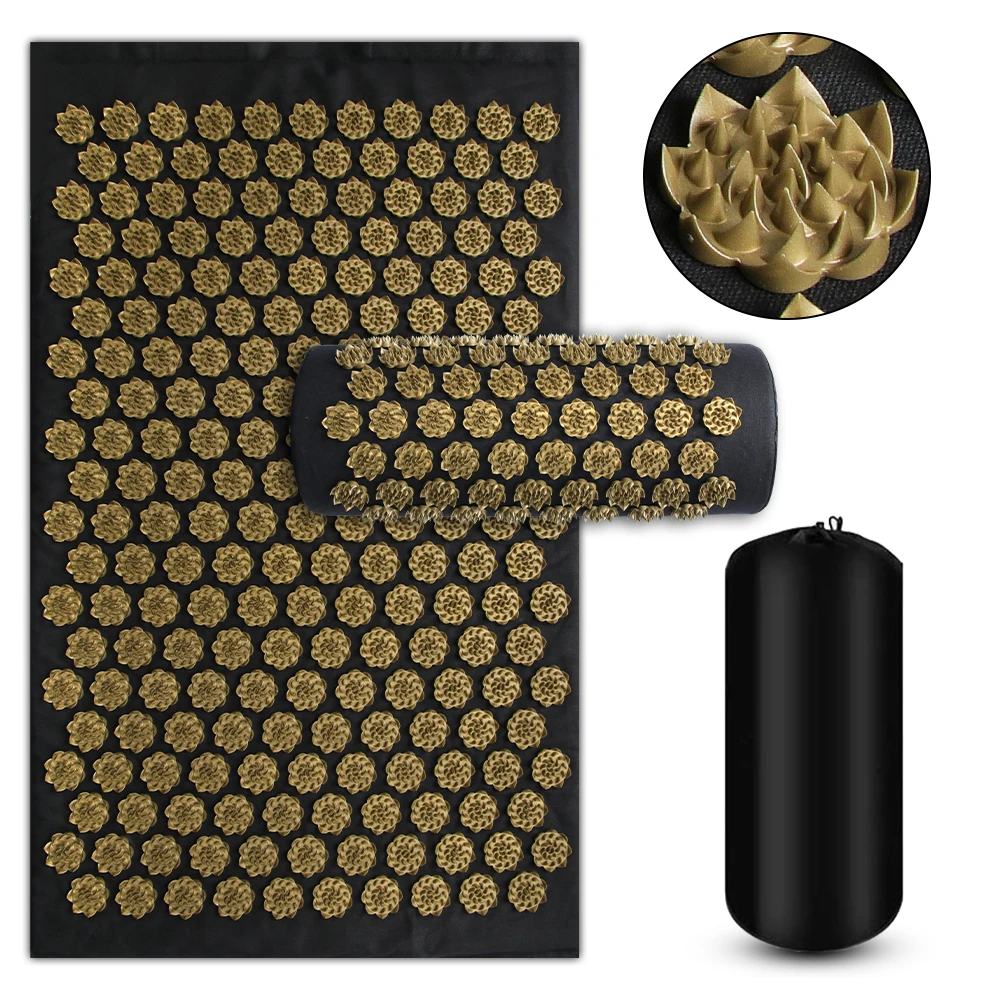 Massage Cushion Yoga Acupressure Mat Acupuncture Massage Mat Relieve Stree Back Body Pain Spike Mat Foot Massager Shakti Mat