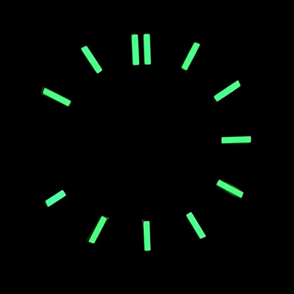 29.5mm NH35 dial S logo Custom logo dial green luminous suitable for NH35 NH36 movements watch accessories repair tool