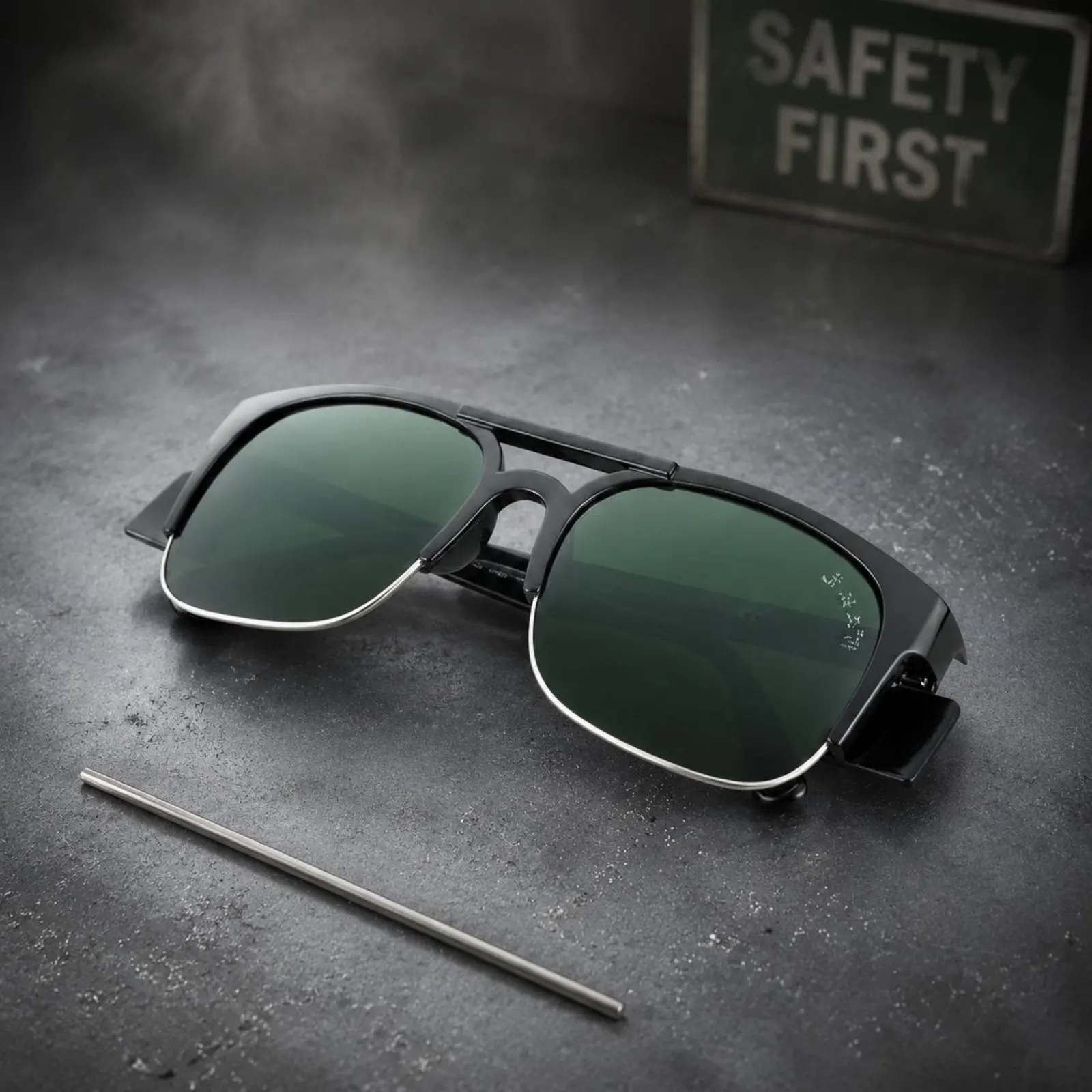 Flip-up Metal-Fabrication Goggles Windproof Metal-Fabrication Safety Goggles Flip-up Safety Glasses High Visibility for Welders