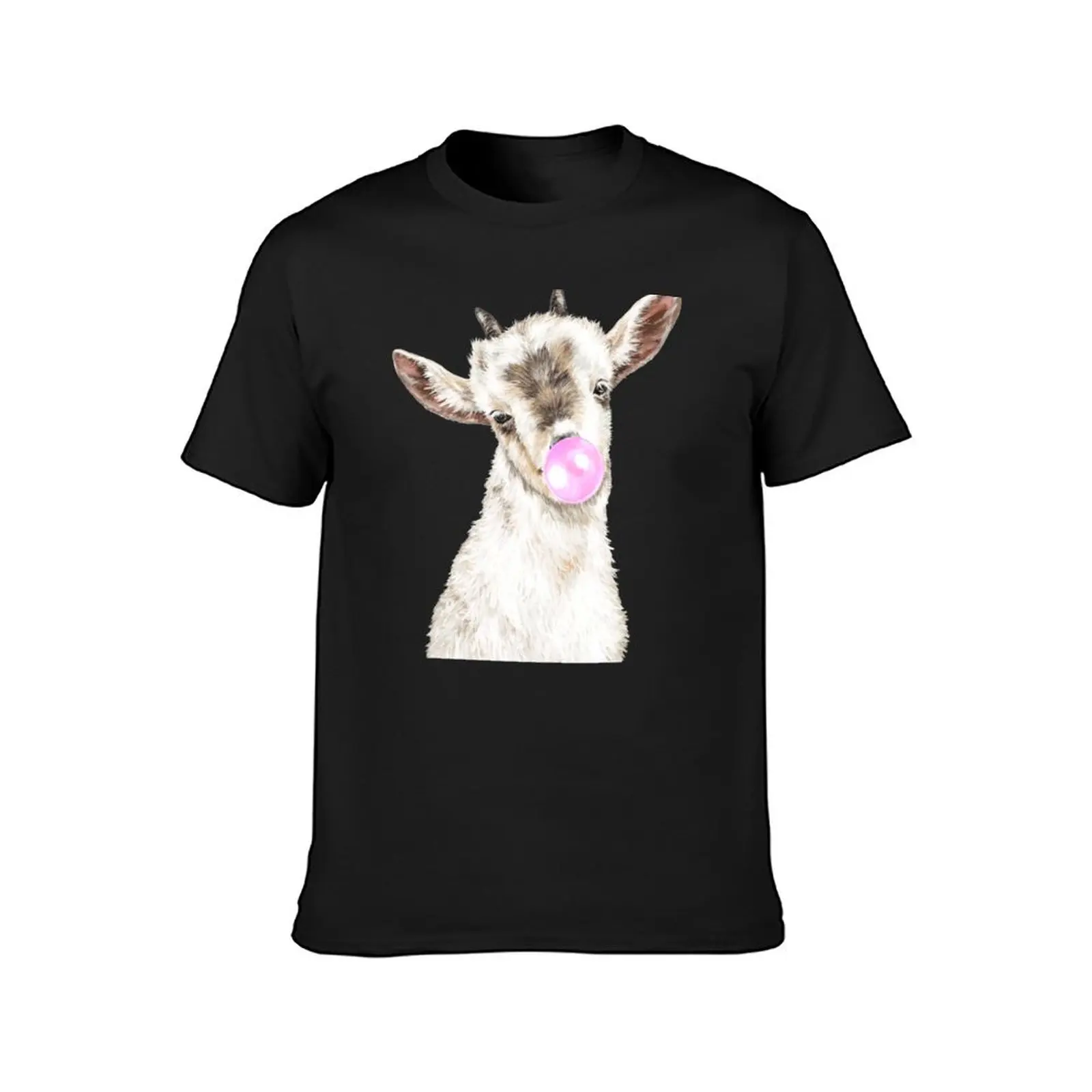 Oh My Goat with Bubble Gum T-Shirt tees summer tops sweat sweat shirts, men