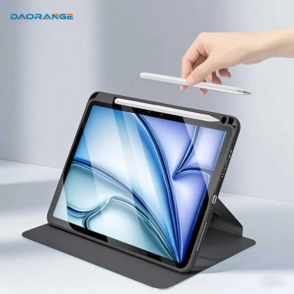 

360 ° Вращающийся чехол для iPad Air 11, чехол для iPad 10-го поколения, 11-го A16, 9-го iPad Pro11 4 5, 10,9 дюйма, 12,9 M2 M4, портативный чехол для планшета