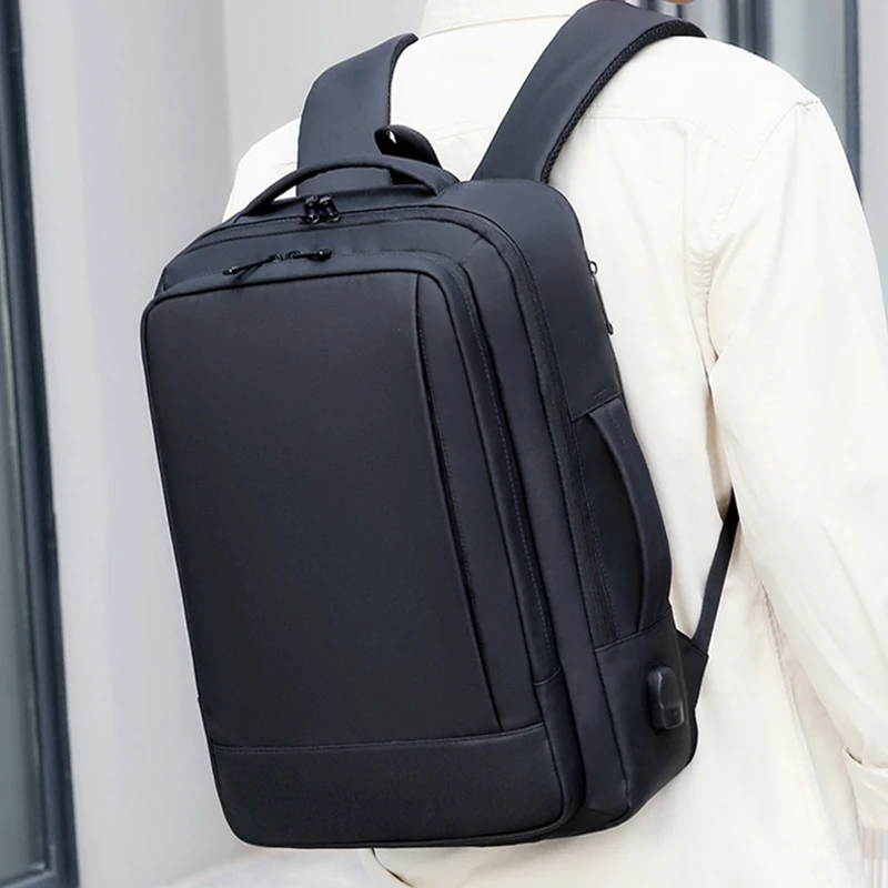 Fashion Casual Men's Backpack High-End Business Backpack Custom Logo Travel Bag 15.6 Inch Laptop Backpack Student Backpack