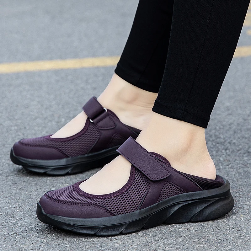 Women Shoes Fashion Breathable Walking Shoes Non-Slip Lightweigh Casual Sneakers Comfortable Soft Sole Women Casual Work Shoes