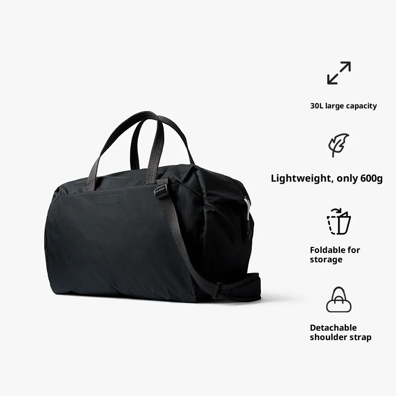 30L السفر القماش الخفيفة الوزن حقيبة اللياقة البدنية في الهواء الطلق حقيبة تسوق حقائب كروسبودي للرجال والنساء الرياضة تخزين الأمتعة حقيبة