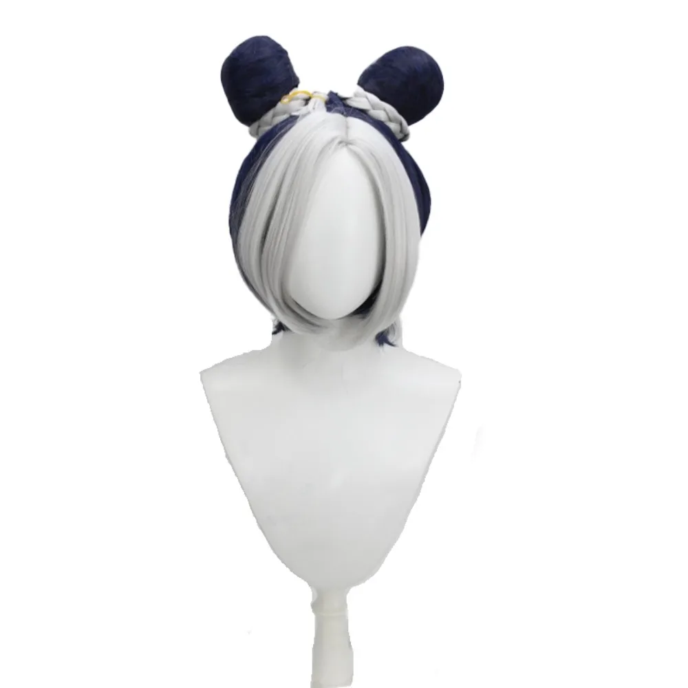 조조 기묘한 모험 스톤 오션 Jolyne Cujoh 코스프레 가발 블루 그레이 애니메이션 헤어