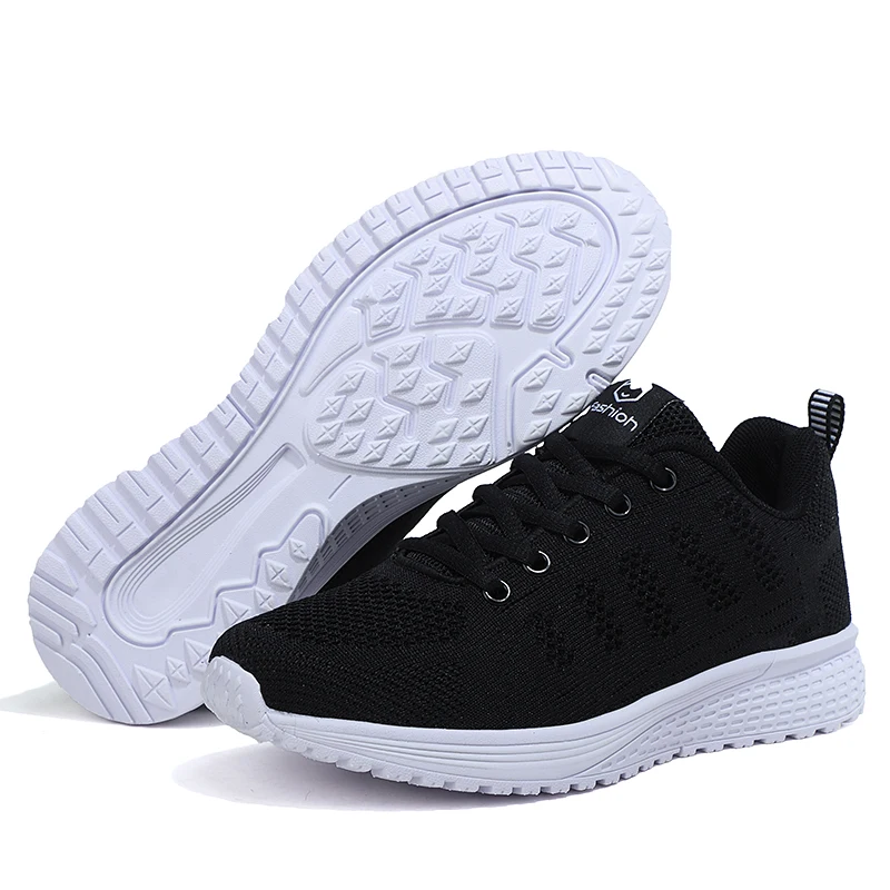 Women Casual Sneakers Flats Air Mesh Breathable Trainers Ladies Shoes Female Eva Brilliant Shoes Basket Tennis Hiking Feminino