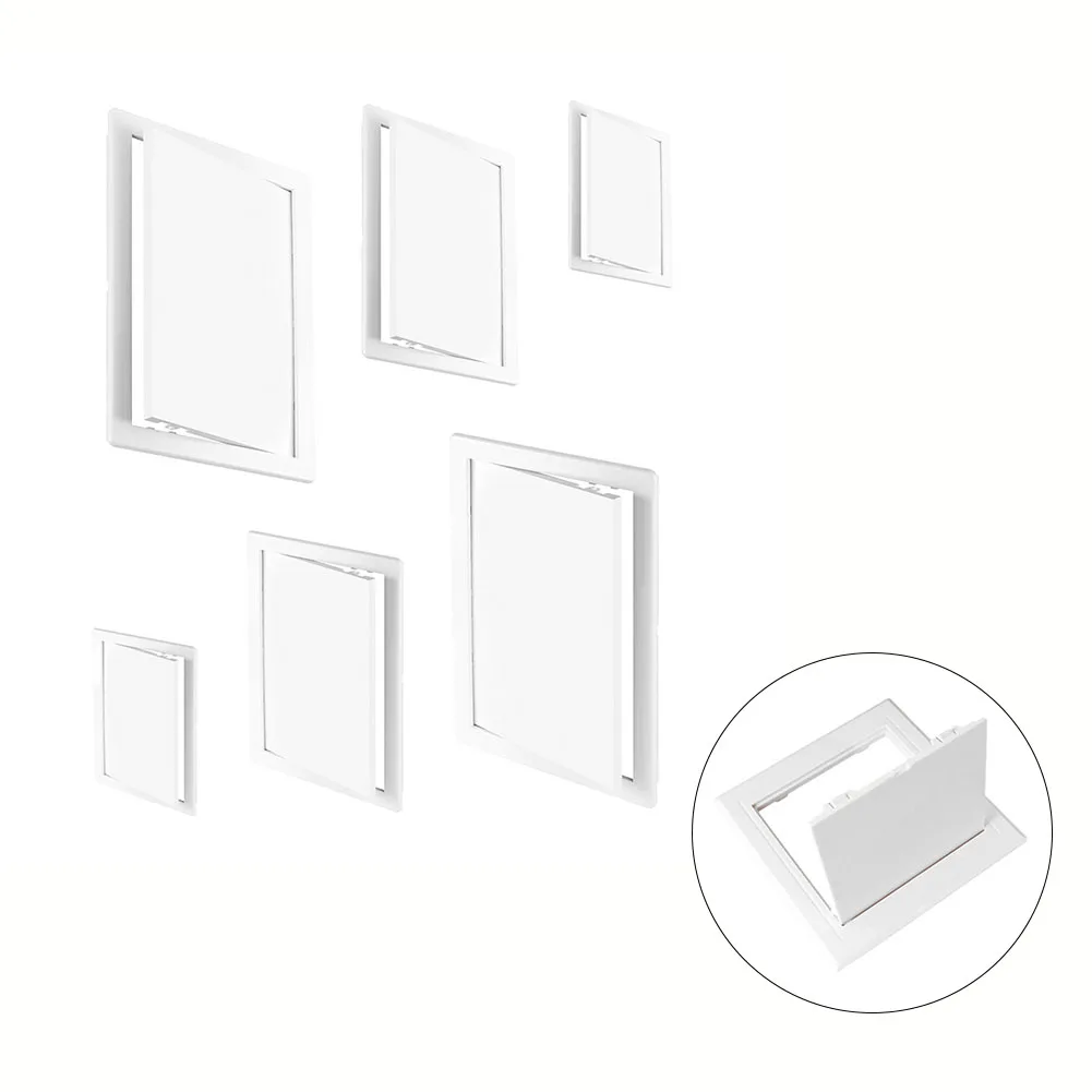 1 Pcs Switch Panel Hinged Access Hatch ABS Doors  Hinged Inspection Ports Wall Push-Type Household Hardware Accessories