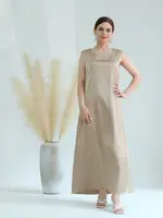 Dubaï Abaya blanc noir Satin modeste robes africaines pour femmes Islam vêtements Musulman à l'intérieur Robe Robe Musulmane Femme robes 4