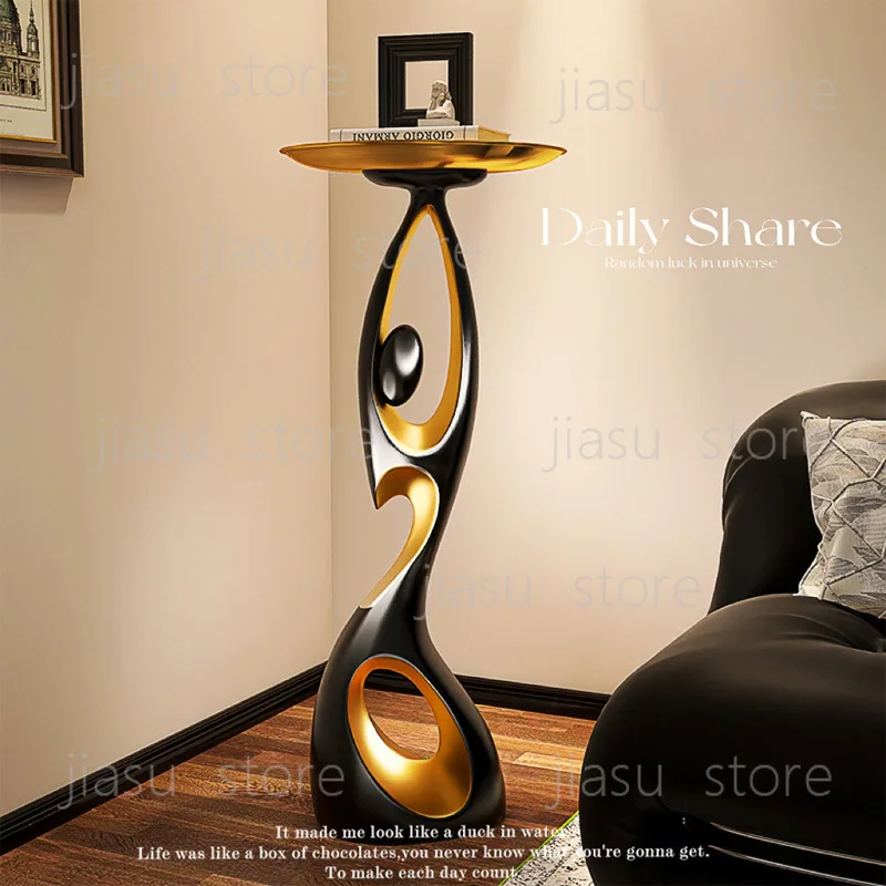 Modern Light Luxury Floor Standing Ornament, Large Home Art Decor for Living Room Model Room Housewarming Gift