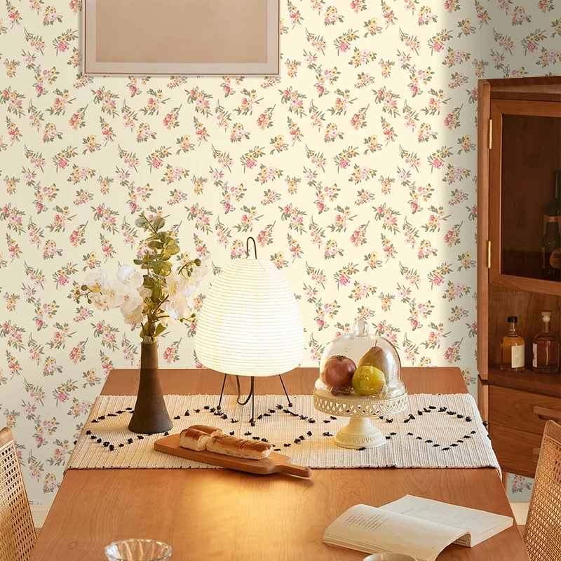 Fresh Flower Self Adhesive Wallpaper Living Room Bedroom Kitchen Wall Renovation Home Decor Stickers Furniture Makeover Stickers image 6