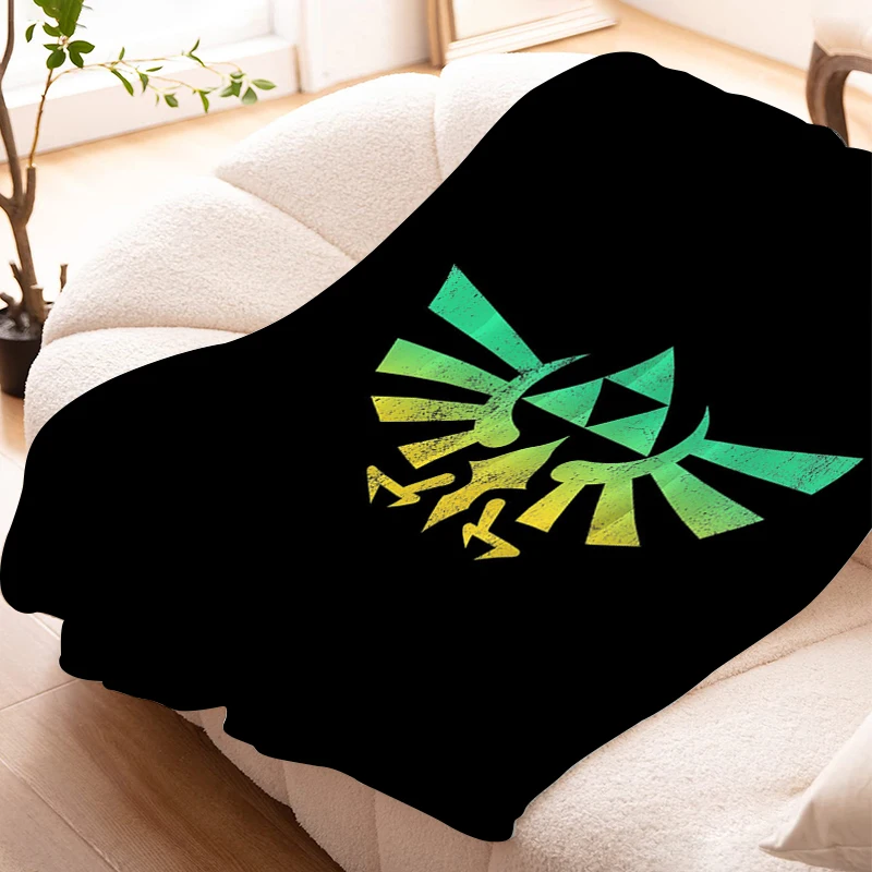 Fleece Blanket Sofa Winter Warm Z-Zelda Digital Print Knee Bed Camping Nap Fluffy Soft Blankets Microfiber Bedding King Size