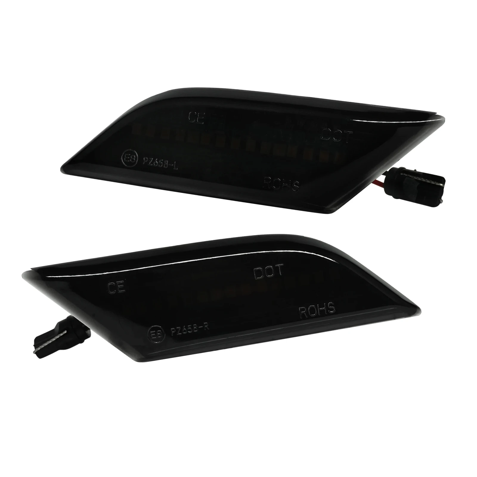 Para vw transporter t6.1 20 + dinâmico led repetidor lateral lâmpada de luz indicadora âmbar