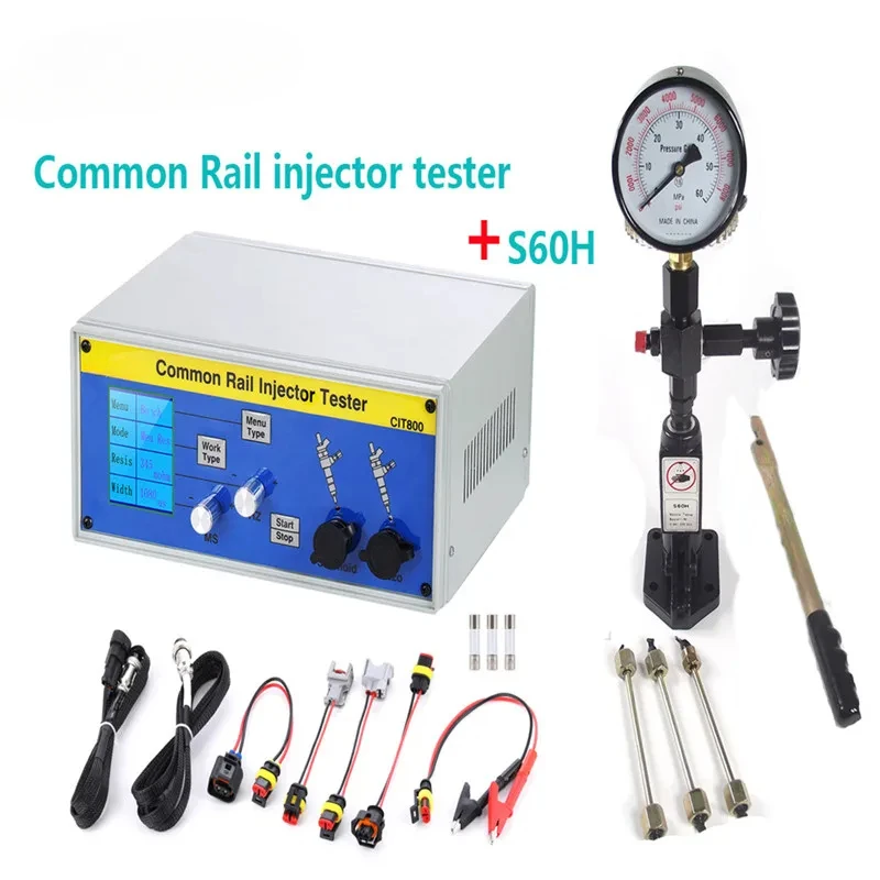 Большая акция! Тестер дизельных форсунок Common Rail CIT800 + тестер пьезофорсунок + валидатор форсунок S60H