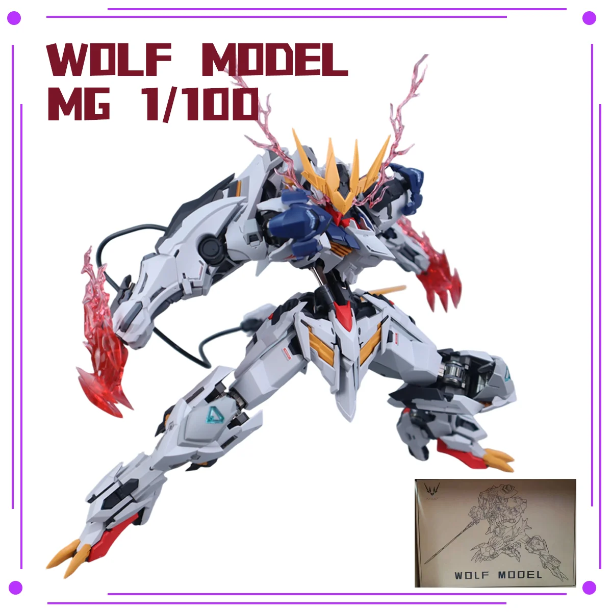 Figura de Acción Original de Wolf Technology, Wolf King Barbatos Lupus Rex, Escala 1/100, Kit de Modelo de Aleación, Regalo de Cumpleaños