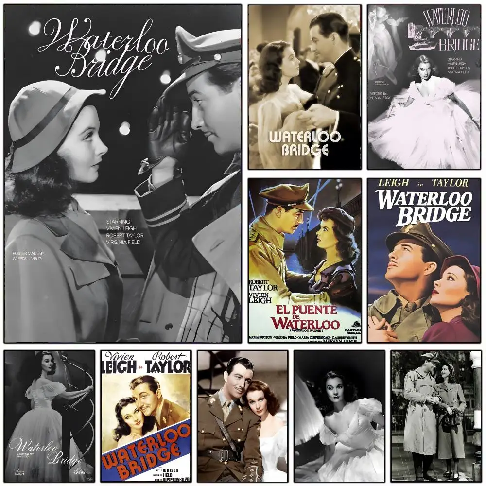 romantic movie W-Waterloo Bridge Poster Modern Home Decoration Interior Design & Contemporary Wall Art Collection