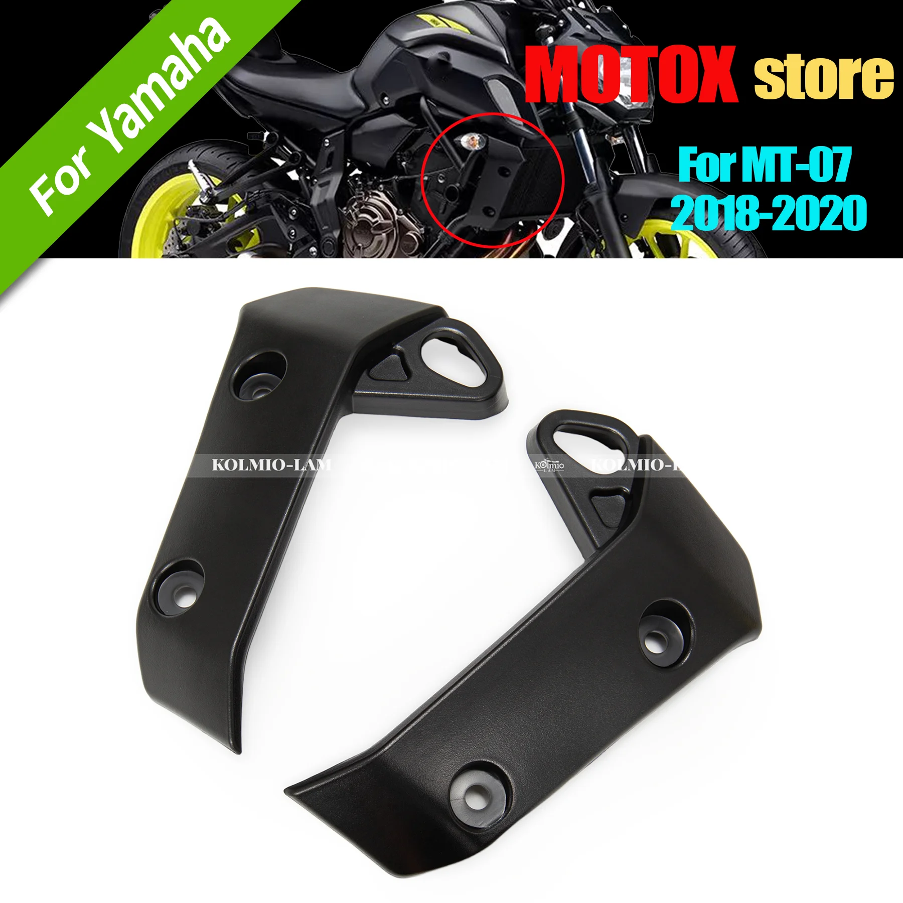 

Motorcycle Radiator Side Cover Fit For 2018 - 2020 YAMAHA MT-07 MT07 MT 07 700 FZ07 FZ 07 2019 Protector