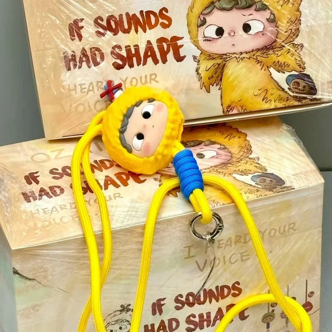 New Blind Box Genuine Heyone Ozai If The Sound Had Shape Series Blind Box Mobile Phone Hanging Rope Collection Birthday Toy Gift