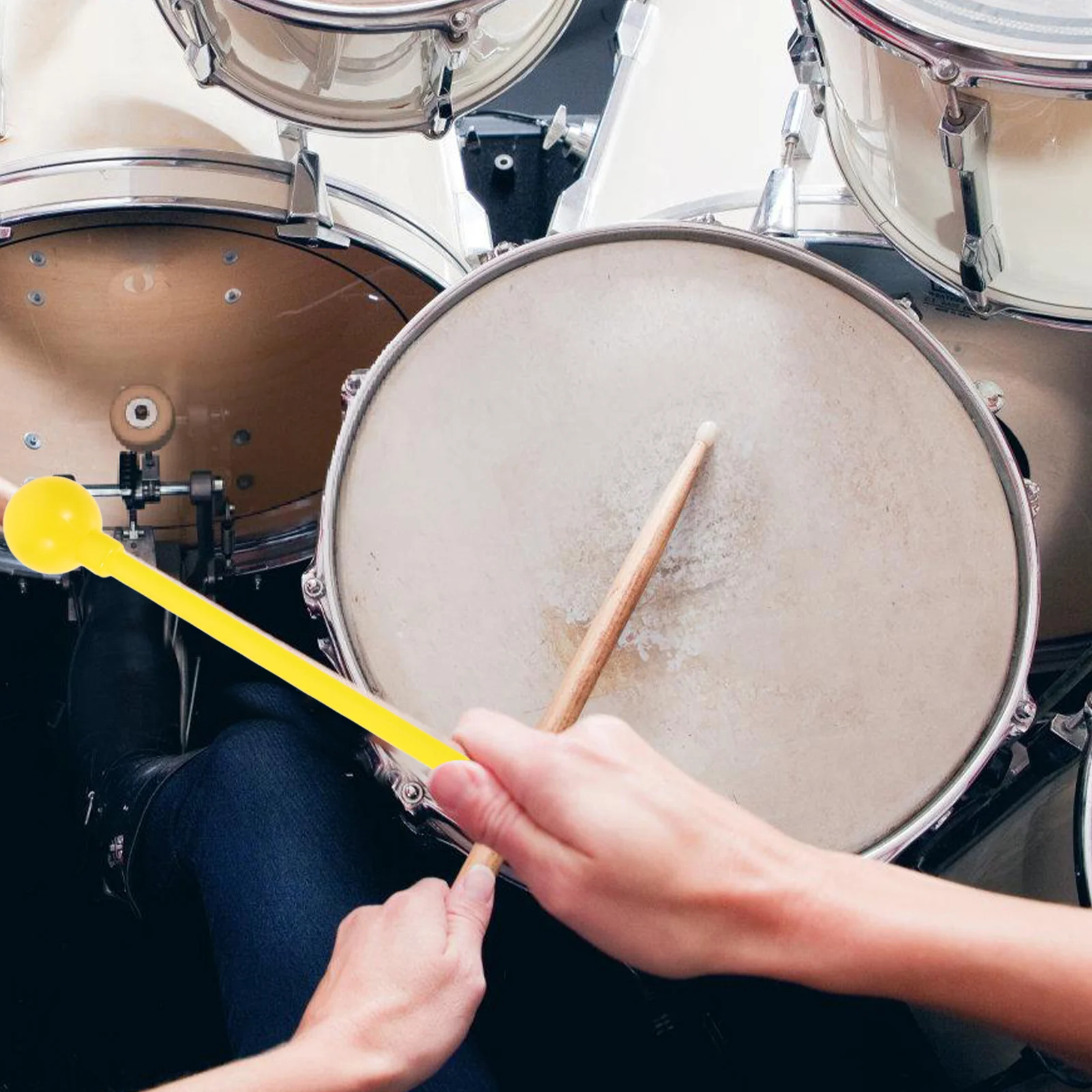 

10pcs Plastic Drumsticks Ergonomic Design Long Durable Instrument Mallets For Stage Percussion Kids Beginners Marimba Xylophone