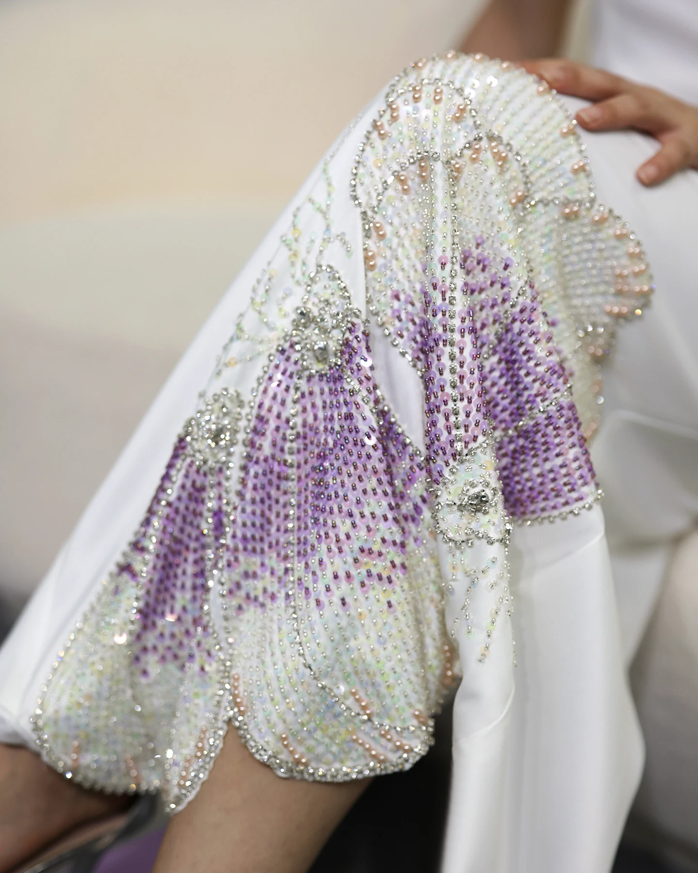 Sharon Said Butterfly Dubai White Lilac Luxury Evening Dress Women Wedding One Shoulder Midi Formal Party Dress SS475 Customized image 3