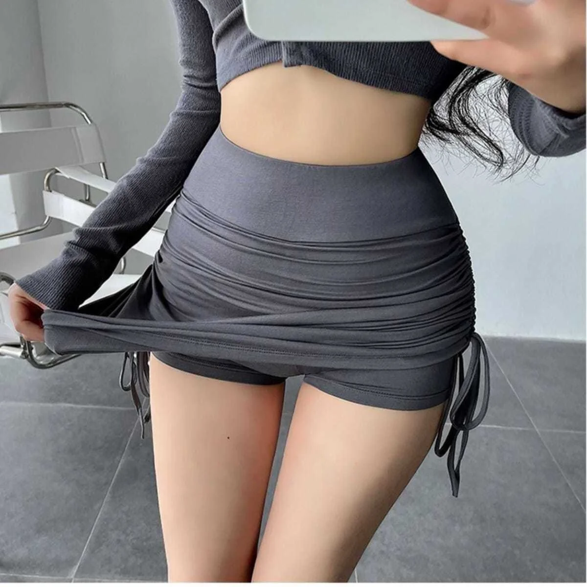 

Свободная женская юбка для йоги, весна-лето, повседневная, облегающая, в стиле Pure Desire, элегантный дизайн