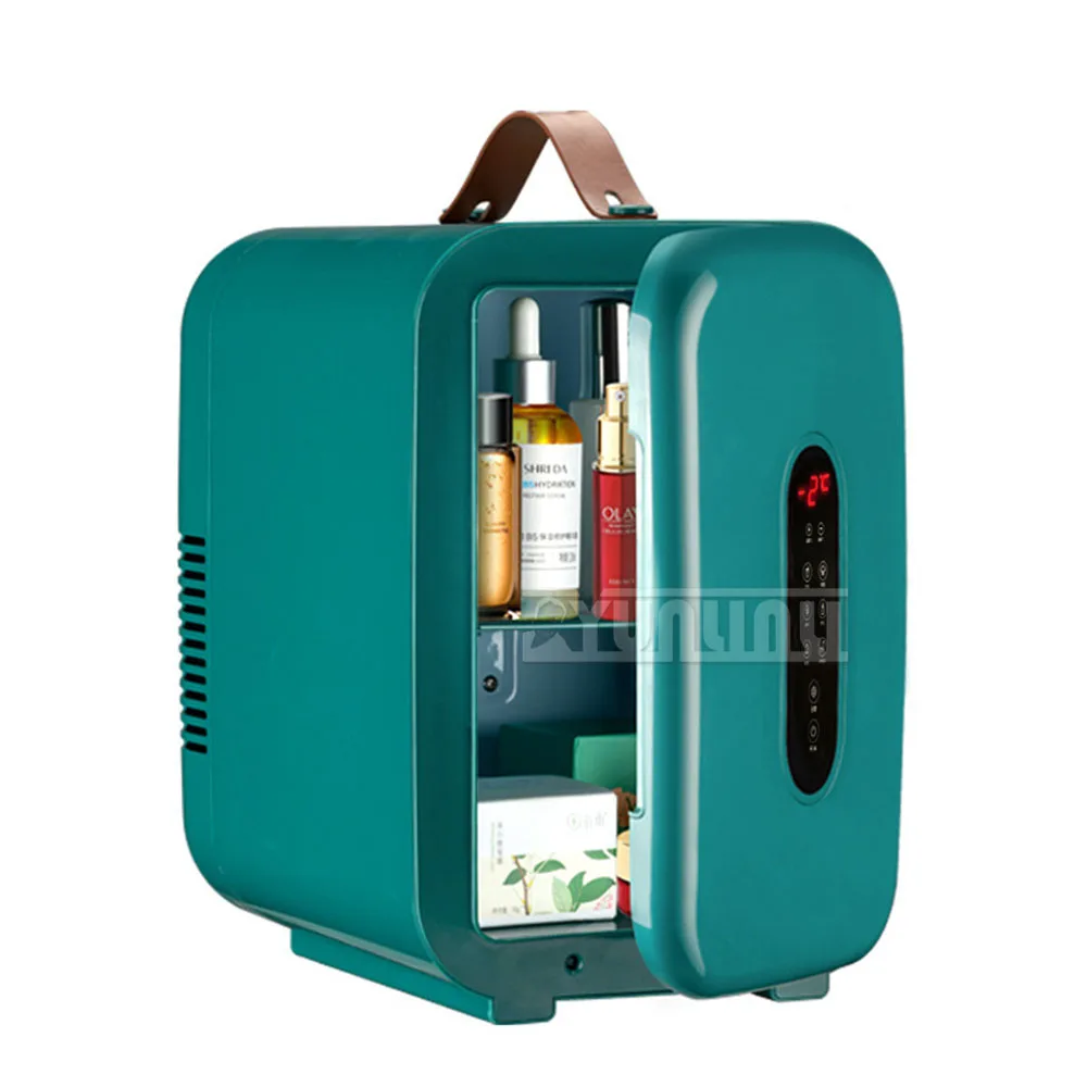Portable Mini Fridge 12L Car Refrigerator Freezer Cooler Home Car Use Skincare Cosmetic Storing Case Food Drink Nevera