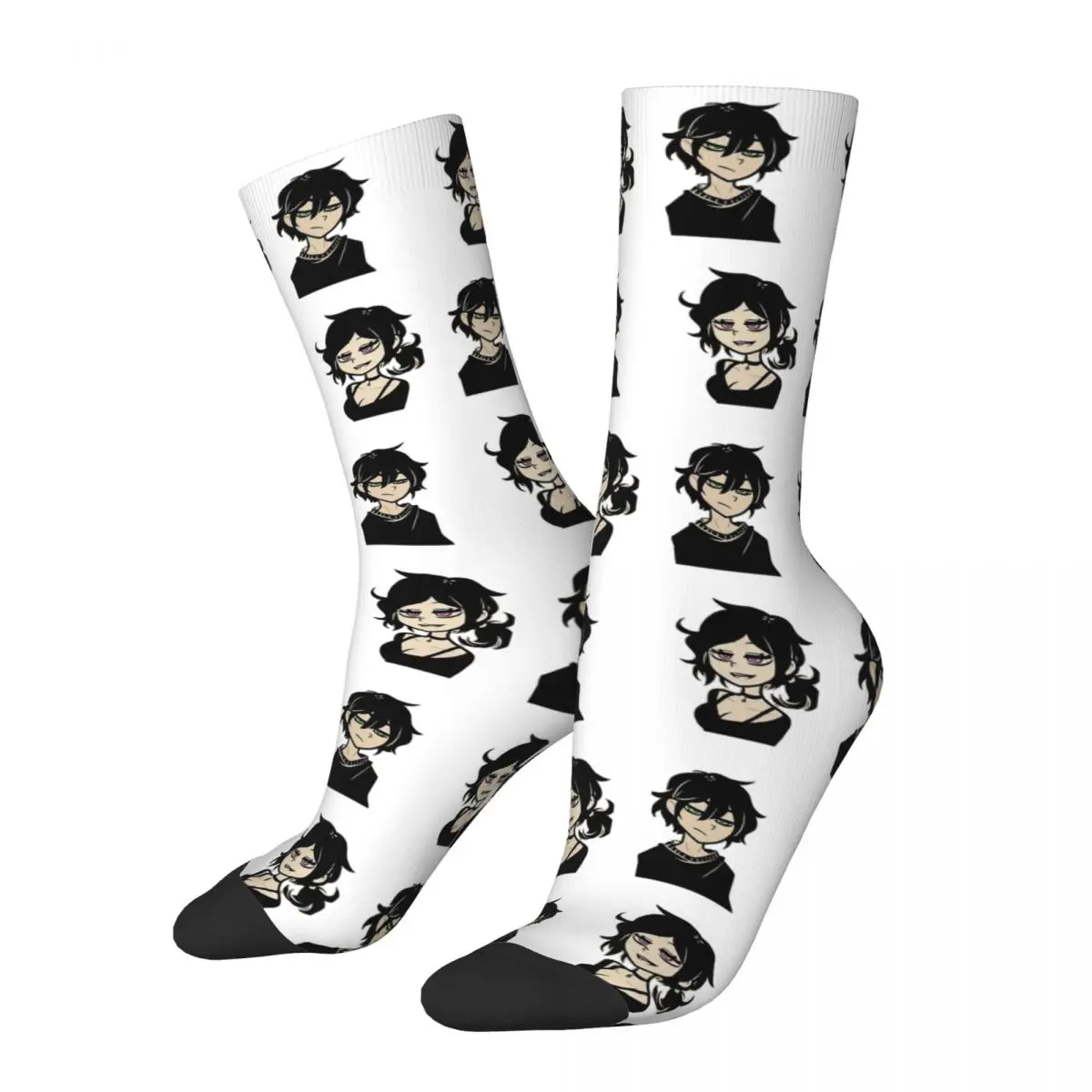 The Coffin Of Andy And Leyley Portraits Design Theme Socks Accessories for Men Breathable Dress Socks