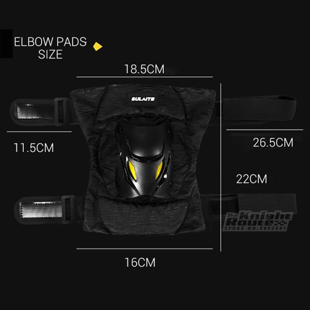 Motorcycle Knee Pads Motorbike Elbow Pads Protector Set Motocross Riding Knee Pads Moto Knee Sliders Fiber Shell