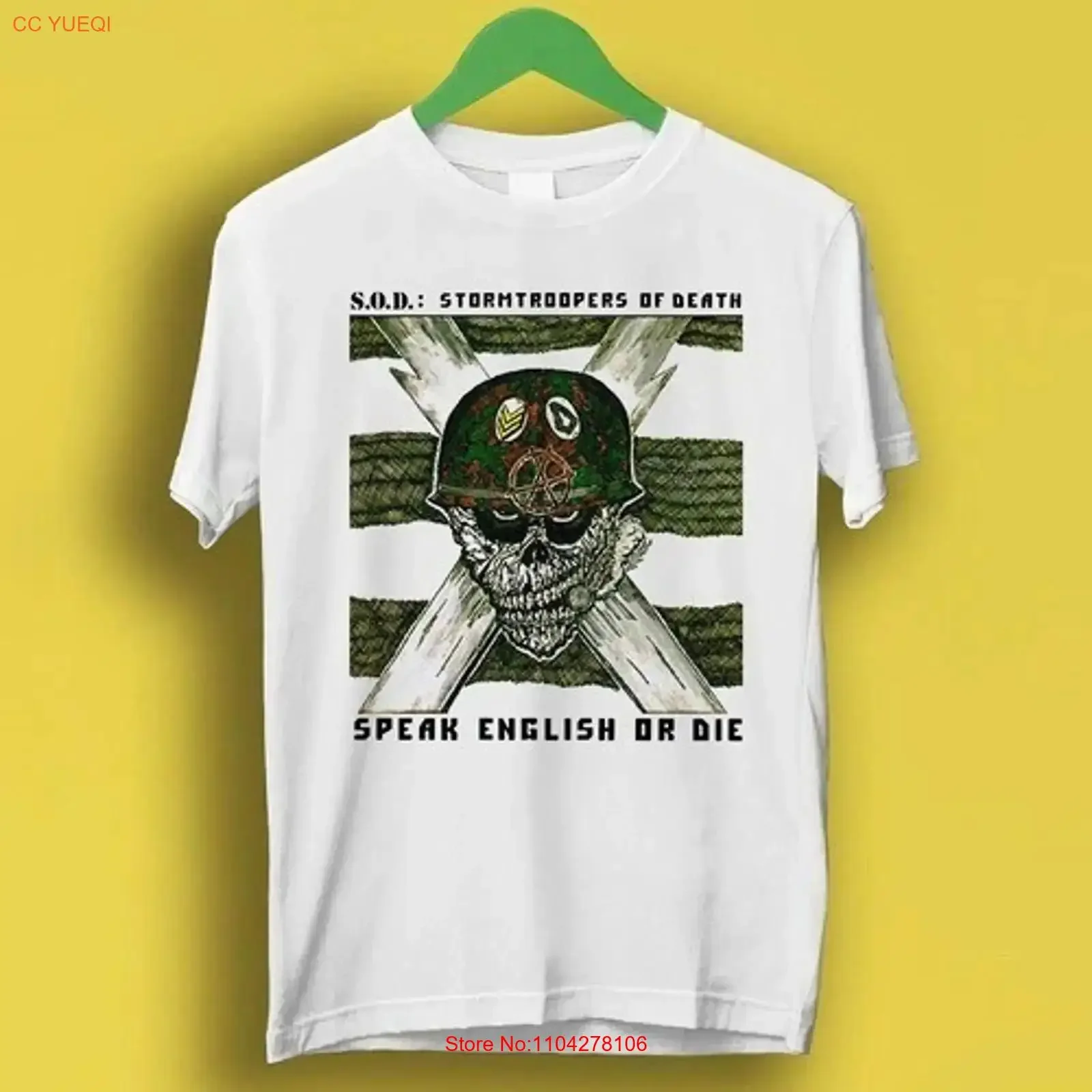 Stormtroopers Of Death SOD Metal Hardcore Punk Rock Music Top T Shirt long or short sleeves vintage Washed Comfortable Unisex
