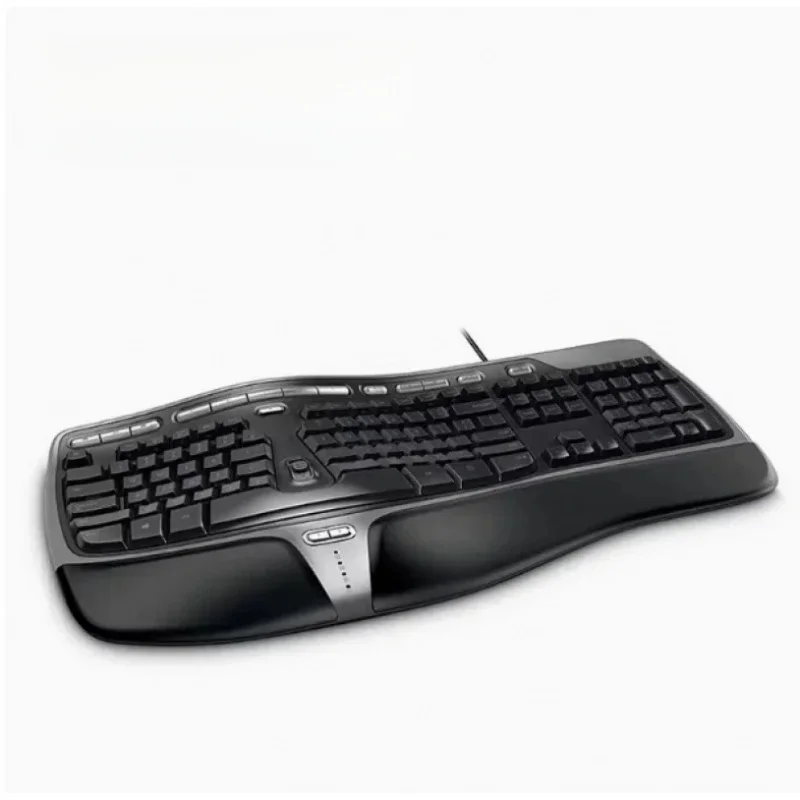 9ENEW Original For Microsoft/Ergonomic Keyboard 4000 Ergonomic Design Multimedia Curved Keyboard KEYBRD 400Clippers