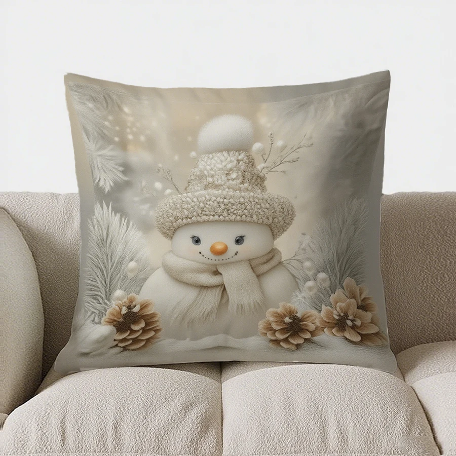 ديكور المنزل الغزلان والهدايا: غطاء وسادة بنمط وسادة مطبوع رقميًا مناسب لغطاء وسادة السيارة لغرفة النوم والأريكة