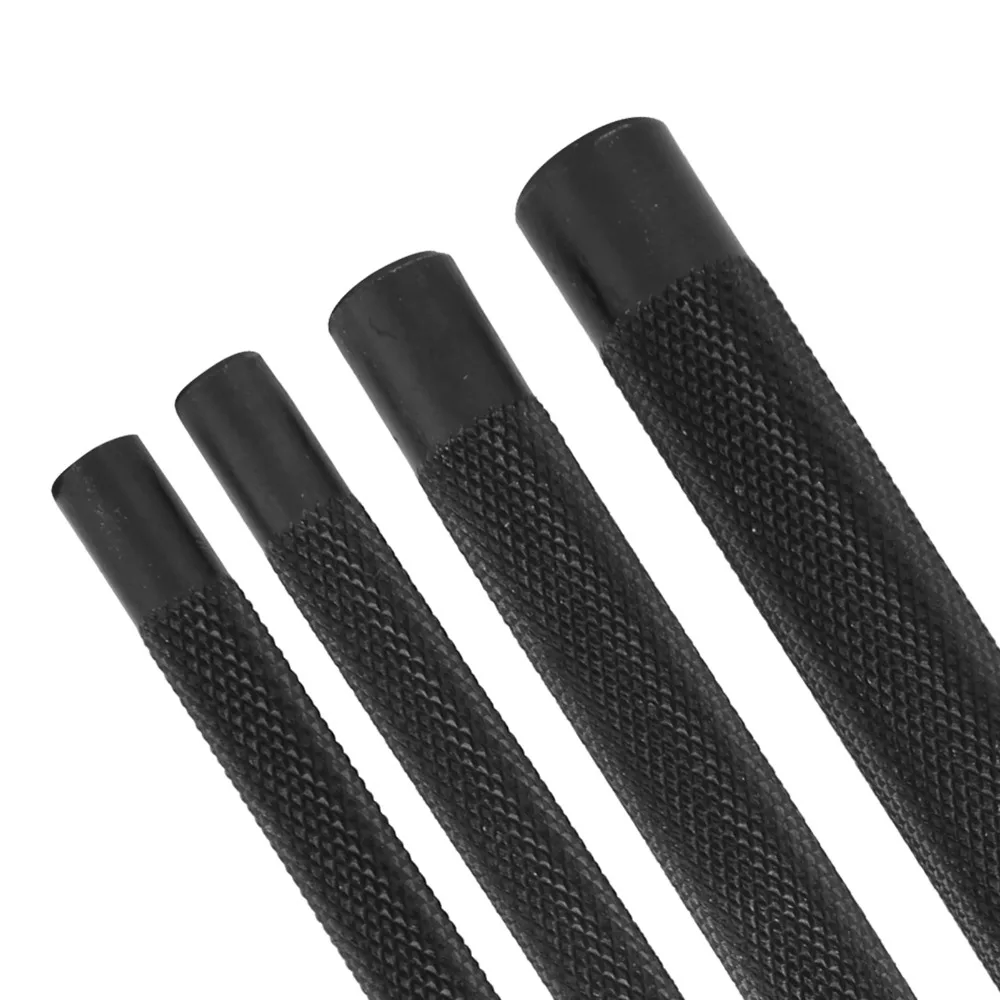 4pcs Steel Leather Craft Chisel 3mm 4mm 5mm 1/2/4/6 Prong Hole Punch Tool Leather Stitching Punch For Key Holders Belts