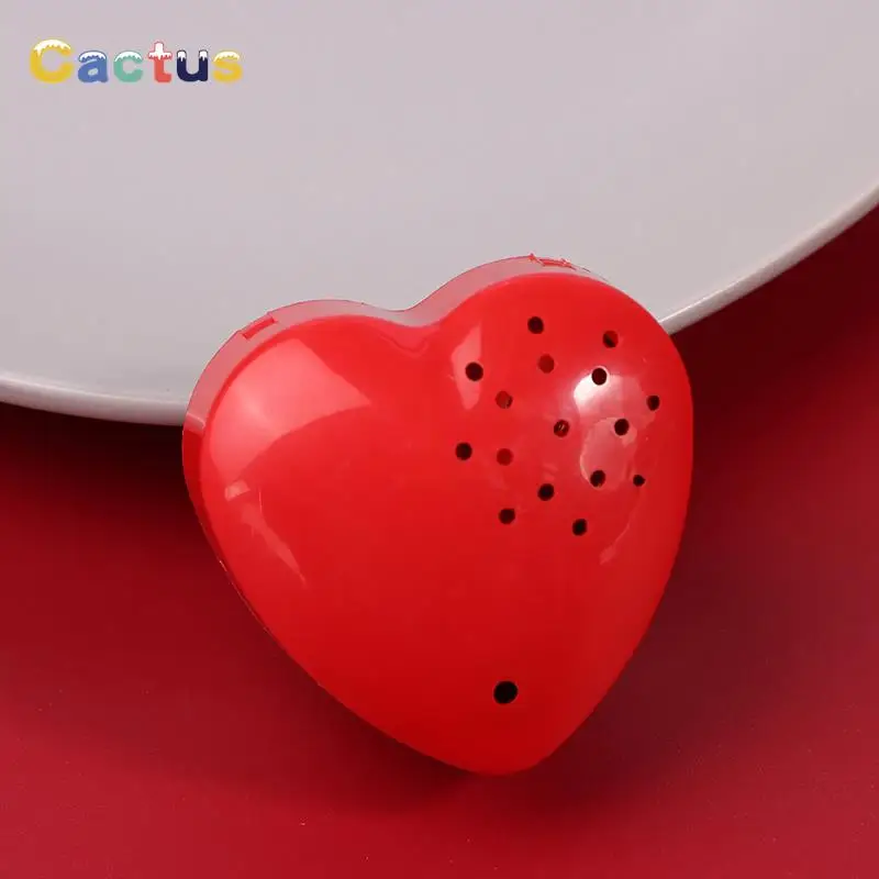 

Mini Voice Recorder Heart Shaped Voice Box For Speaking Recordable Buttons For Kids 30 Seconds Sound Box For Stuffed Animal Doll