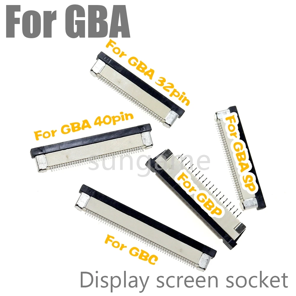 2pcs Ribbon Flexible Cable Connect Jack Socket LCD Screen Connector For GBA GBC GBP GBA SP 18 32 34 40 50 Pin FPC Connector